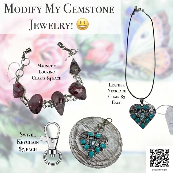 0196 Rainbow Solar Quartz Citrine Butterfly Bracelet Silver Gemstone Jewelry - Picture 10 of 11